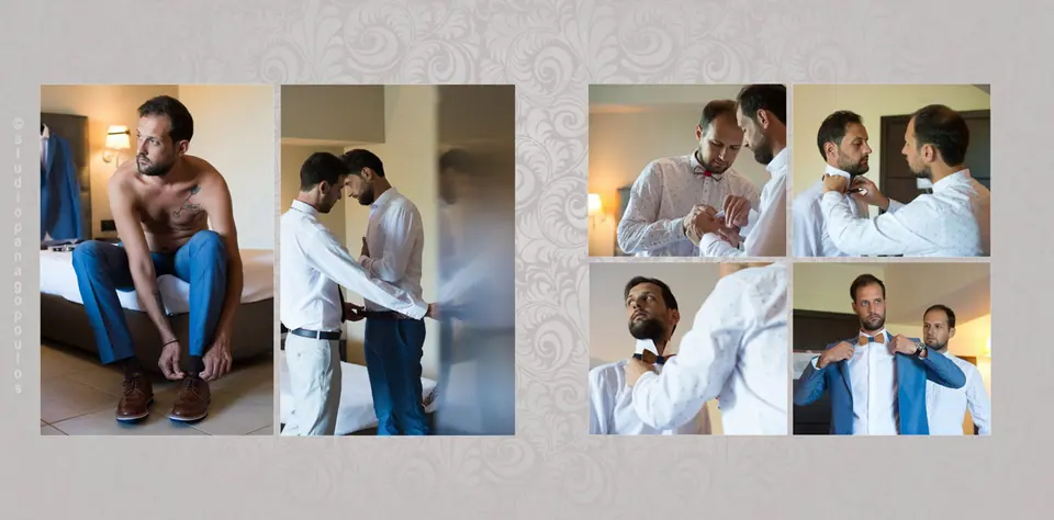 Wedding albums KONSTANTINOS & EMI, spread 3
