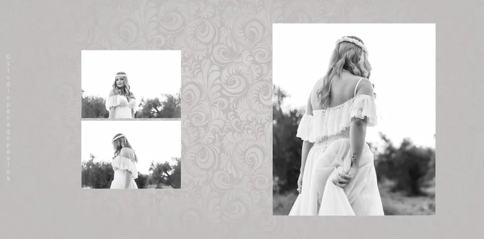 Wedding albums KONSTANTINOS & EMI, spread 13