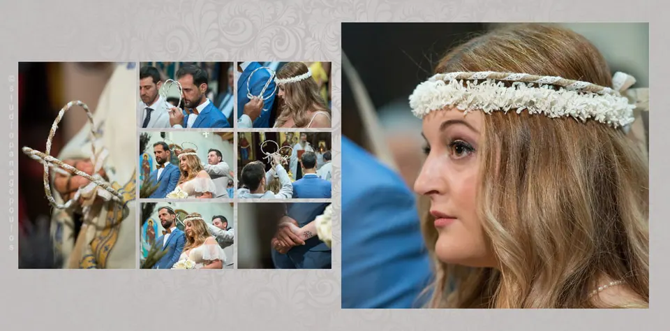 Wedding albums KONSTANTINOS & EMI, spread 17