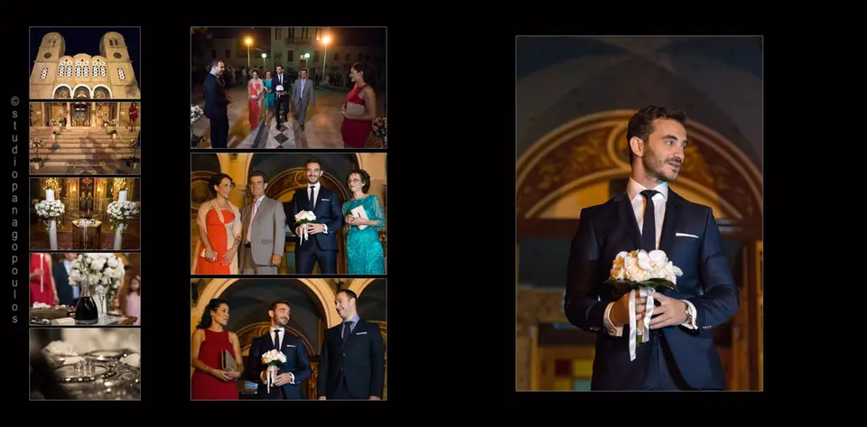 Wedding albums NIKOS & ATHINA, spread 13