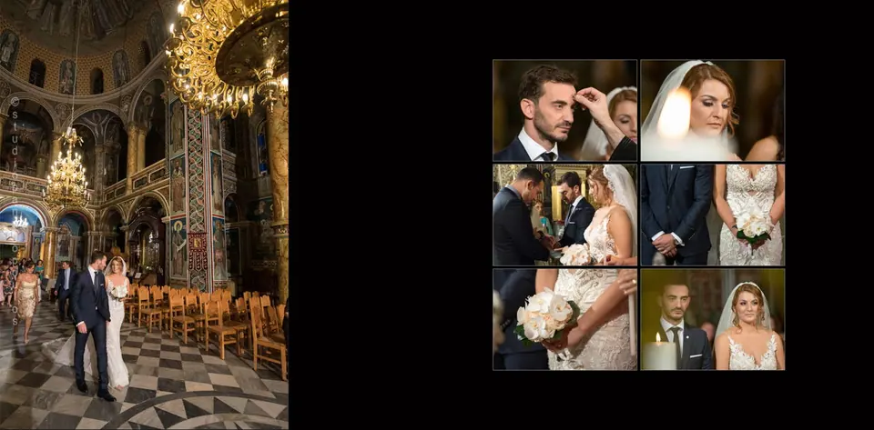 Wedding albums NIKOS & ATHINA, spread 16