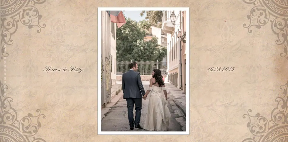 Wedding albums SPIROS & SISSI, spread 1
